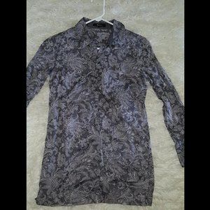 Express button shirt dress